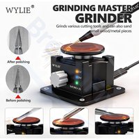 WYLIE MORO-35 Disc Polishing Grinding Machine for Tweezers Blades Test Probes Repair Tools Metal Wood Plastic Jade Grinding Tool