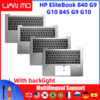 US UK Spain Italy German French Russian Sweden Portugal layout Backlit Keyboard Compatible HP EliteBook 840 G9 G10 845 G9 G10