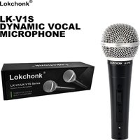Lokchonk Dynamic Vocal Microphone Handheld Cardioid Microphone for Singing, Stage, Studio, Karaoke (LK-V1S)