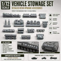 1/72 Die-casting Resin Model Assembly Kit, Vehicle Debris Supplement Package, Unpainted