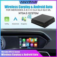 Wireless Carplay Decoder For Mercedes Benz A B C E CLA GLA GLK ML Sprinter NTG4.5 Becker Module Android Car Navigation