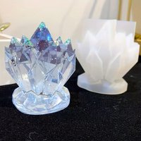 Crystal cluster decorative resin silicone mold, resin casting mold (for candles, gemstones, tray decoration, home decoration)