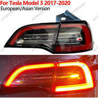 LED Taillights For Tesla Model 3 2017-2020 Rear Warming Stop Brake Lamp Yelow Turn Signal Lights Fog Lamp Car Accessories
