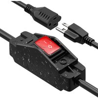 6M 24M 48M Extension Cord with Switch Outdoor 14AWG 3 Prong Switched Extension Cord 15A 125V Waterproof Lighted Inline Switch