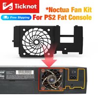 TicKnot – support de ventilateur de mise à niveau silencieux 5V, pour Console Fat Playstation2 (SCPH-3XXXX et SCPH-5XXXX), Kit de ventilateur Noctua, ventilateur de refroidissement pour PS2