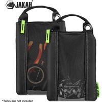 Jakah 2 Pack Fastener Bags Nail Power Tool Bag Accessories Suspension Type Storage Bag Easy Carry with Mesh Window JK-211