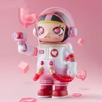 POP MART MEGA SPACE MOLLY 100% SERIES 02-B Anime Action Figure Guess Bag Ornament Figurines Home Decor Desktop Dolls Model Gift