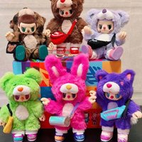 ChaoSweet Blind Box Rebel Bear Find A Bag Series Blind Doll Vinyl Plush Mystery Box Posable Action Figure Gen Z Collector Gifts
