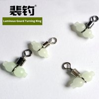 PD Fishing Tackle Accessories Big Sea Fishing Stainless Steel Glow-in-the-Dark Gourd American Style Eight Ring Lua Connector