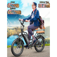 AliExpress NONE Ebike 750W Powerful Motor 48V20AH Removable Battery City Electric Bicycle Adult 20*3-Inch Off-road Tire Two Seat Electric Bike