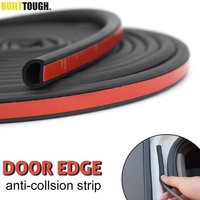 Universal Big D Shape Car Door Seal Anti Dust Noise Weatherstrip Soundproof Sealing Rubber Strip Trim Auto Rubber Seals 14FT 5M