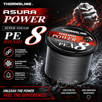 THORNSLINE PE X8 Braided Fishing Line 8 Strand Super Strong Smooth Casting Abrasion Resistant Low Stretch Fishing Wire