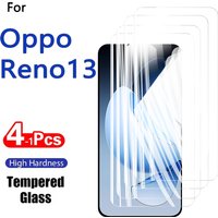 1-4PCS Screen Protectors For Oppo Reno13 Reno 13 Tempered Glass Crystal 9H High Aluminum Anti Scratch Case Friendly Fingerprint