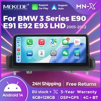 MEKEDE – autoradio 8 cœurs pour BMW E90 E91 E92 E93 2005 – 2012, lecteur multimédia sans fil Carplay Android Auto, DSP 4G SIM BT stéréo