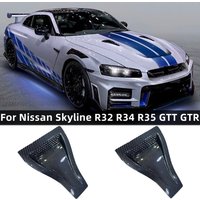 For Nissan Skyline R32 R33 R34 R35 GTR GTT Universal Bonnet Air Vents Engine Hood Car Exterior Parts Car Front Vent