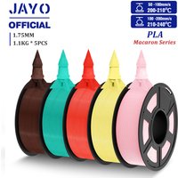 JAYO PLA Filament 1.75MM 5 Rolls/set 3D Printer Filament PLA For FDM 3D Printers Neatly Wound 3D Printing Filament Macaron Color