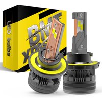 BMTxms 2PCS Q7 9008 H13 9007 HB5 H4 LED High Low Beam Headlights H1 H7 H8 H11 9005 HB3 9006 HB4 No Error Headlamp Fog DRL Lights