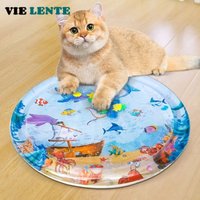 Water Sensory Play Mat Thickened Inflatable Pet Water Bed Cushion Puppy Cats Pet Kennel Top Quality Cool Cold Mat Pet Supplies