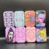 Tabak Aufbewahrungsbox Humidor Rollpapier Box Metall Zigarette Weißblech Fall Schmuck Süßigkeiten Münze Schlüssel Organizer Flip Geschenke versiegelt