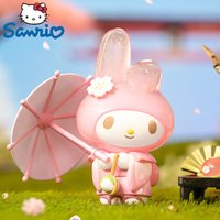 Genuine Sanrio Figure Blossom And Wagashi Series Pompompurin Mymelody Kuromi Cinnamoroll Action Figurines Model Dolls Kids Toy