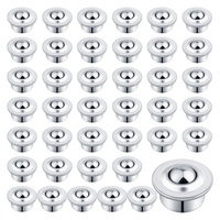 A02F-5/8Inch CY-15H Rollers, 40PCS Carbon Steel Ball Bearings, Roller Ball Transfer Casters For Efficient Movement