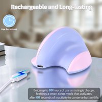 Wireless Vertical Dual-mode Mouse Rechargeable Mini Small Hand Ergonomics Design Mute Button Office Use Portable Kid Or Woman