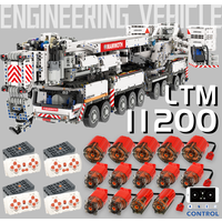 2024 9177PCS Newest Liebherr LTM11200 Mobile Crane Model Remote Control MOC Building Blocks Toys Bricks Kit Boy Christmas Gifts