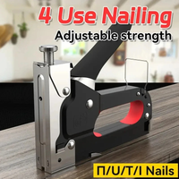 Multi-functional 4 in1 stapler with a Staples For Woodworking Diy Furniture Manual Stapler Tacker Lightweight household stapler