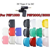 1Set 5V Type-C to DC Power Charging Convert Adapter With Battery Back Cover Case For PSP 1000 2000 3000 Console