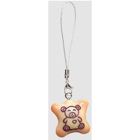 1/2pcs Love Bear Biscuit Phone Charms Pendant Xyun Kawaii Anime Keychain Accessories For iPhone XR Schoolbag Ins Korea New Case