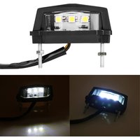 12V Universal Motorcycle Motorbike LED License Plate Light Rear Tail Lamp White LED License Plate Light Motorcycle Tail Light