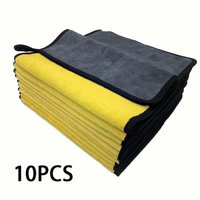 1Pc Soft Thicken Microfiber Car Cleaning Towels Quick Drying Windows Mirrors Wiping Rags Home Double Layer Clean Cloths