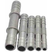 5Pcs A/C Hose Barb Straight Splice Push In Fitting Aluminium 8 11 13 16 17MM Straight Splice Barbed Fitting Accessories