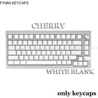 Fynmi ISO ANSI Blank White Cherry Profile PBT keycaps 61 keys to 146 keys Original Dye-Sublimation keycaps