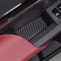 Car Soft Carbon Fiber Interior Protection Accessories For BMW 5 Series i5 G60 2024 2025 Door Storage Slot Mats Cover Trim