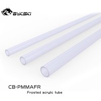 Bykski Acrylic Frosted Hard Tube OD 12mm/14mm/16mm X 50cm Transparent PC Water Cooling Pipe CB-PMMAFR-12/14/16 for CPU Radiator