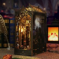 DIY Wooden Bookend-William Castle 3D Handmade Assembly Kit DIY Toy for Ages 14+ 3d Wooden Puzzle