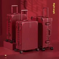 Suitcase Travel Suitcase Fashion Enterprise Suitcase Compact 20-28-inch Lightweight Carrier Roller Suitcase Makeup Box Set