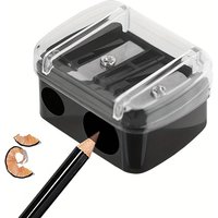 Double-hole precision lipstick makeup pencil sharpener, suitable for eyebrow pencil, lip liner, eyeliner, gift school supplies