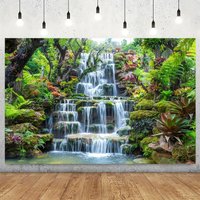 Fabric garden waterfall background natural background home wall decoration photo booth shooting studio props