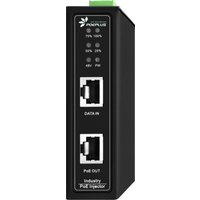 12V/24V/48V DC Input 30w Industrial POE Injector DIN Rail Installation Connect Battery