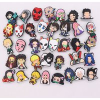 Hot Sale 1pcs Japan Anime Cartoon Role PVC Shoe Charms For Clogs Pins Garden Shoes Buckle Decorations Fit Kids X-max Gift