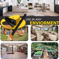 5 Gallon Bucket Flip Lid Mouse Trap Humane Rat Mice Control Indoor Outdoor Patio Chicken Coop Automatic Reset After Catching