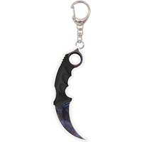 10cm Game CS GO CS2 Karambit Case Hardened Acrylic Keychain Tactical CSGO Gamer Knife Model Pendant Backpack Hanging Accessories