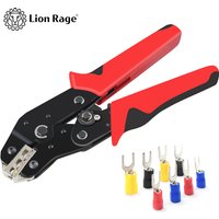 Hand Crimping Tool 0.25-2.5mm² Adjustable Ratchat Crimper Pliers 280pcs Cable Lugs Assortment Kit Insulated Wire Crimp Set