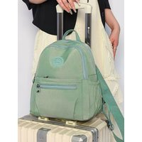 Neutral style backpack for men and women, suitable for travel, looks great when photographed. It's a student-sized backpack.
