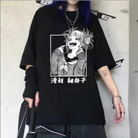 Japanese Anime My Hero Academia T Shirt Women Kawaii Cartoon Himiko Toga Funny Graphic T-shirt Fashion Ullzang Tshirt Female