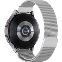 Bracelet magnétique en acier inoxydable pour Samsung Galaxy Watch 4, 5, 6, 7, 44mm, 40mm, No Gaps, 20mm, Classic Band, 4/6