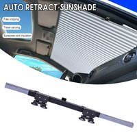 Car Front/Rear Window Sunshades Retractable Windshield Curtains for Sun Visor Car Sun Shades Summer UV Sun Protective