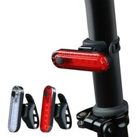 Bike Rear Light USB Rechargeable LED Bright Taillights Fit On Any Bicycle/Helmet Easy To Install For Cycling Safety Warming Lamp